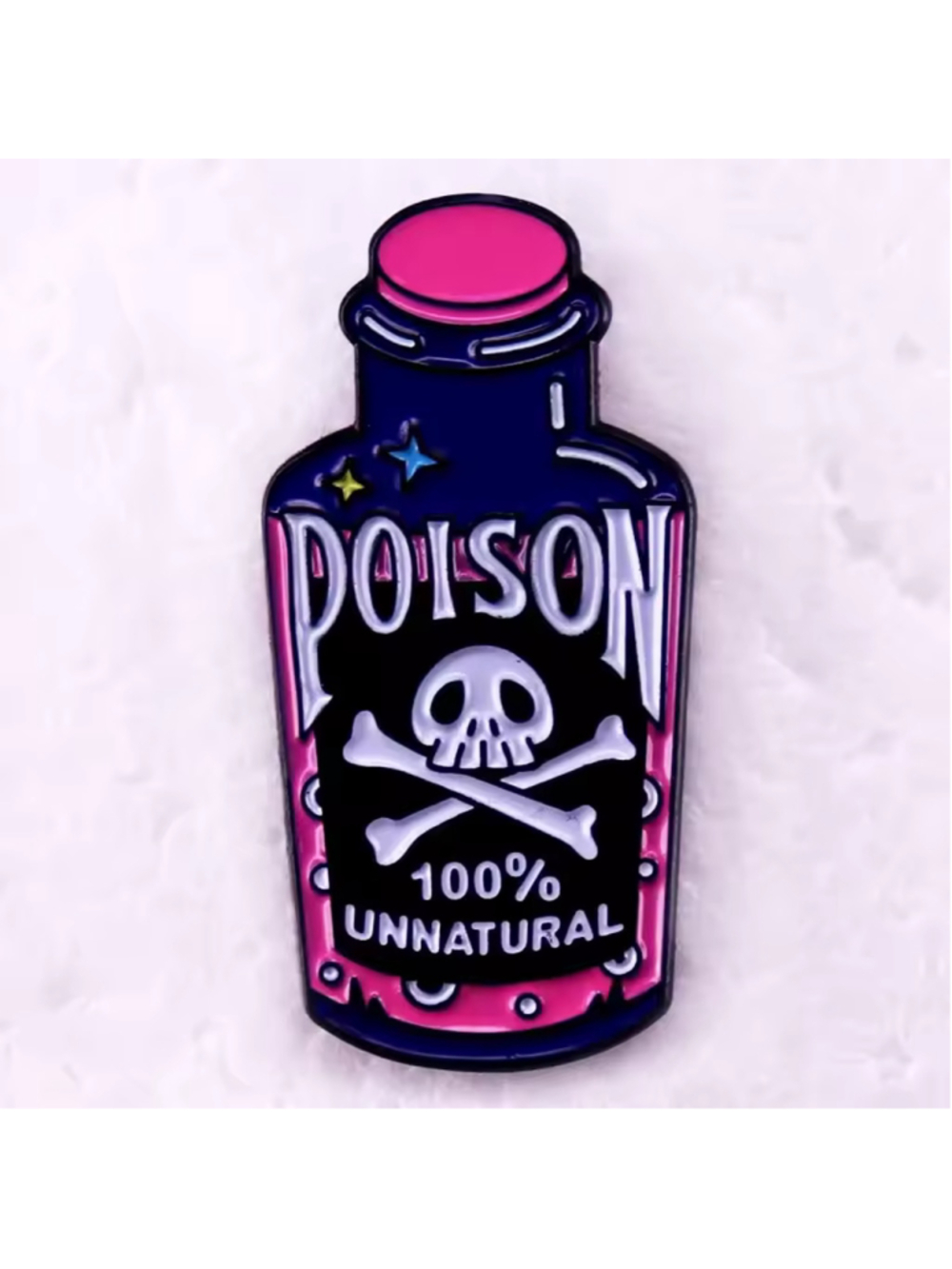 Pink Poison Bottle Enamel Pin
